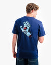 Santa Cruz Screaming Hand Chest T-Shirt - Dark Navy