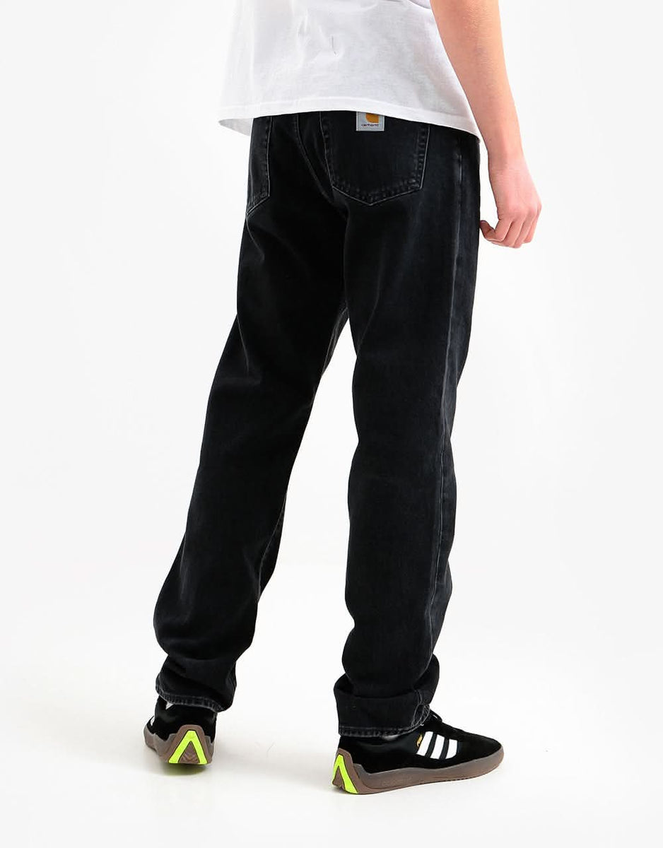 carhartt pontiac pant black stone washed