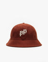 Pass Port P~P 6 Panel Bucket Hat - Chocolate