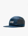 HUF Transit Ripstop Volley 5 Panel Cap - Navy