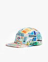 Magenta Free Ride 5 Panel Cap- Multi