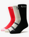 Nike SB Everyday Plus Lightweight Crew Socks - Multi-Color