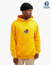 Route One Happy World Pullover Hoodie - Gold