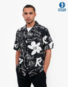 Route One Montana Shirt - Doodle Black