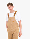 Carhartt WIP Bib Overall - Dusty H Brown (Worn Canvas)