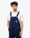 Carhartt WIP Bib Overall - Dark Navy (Rinsed)