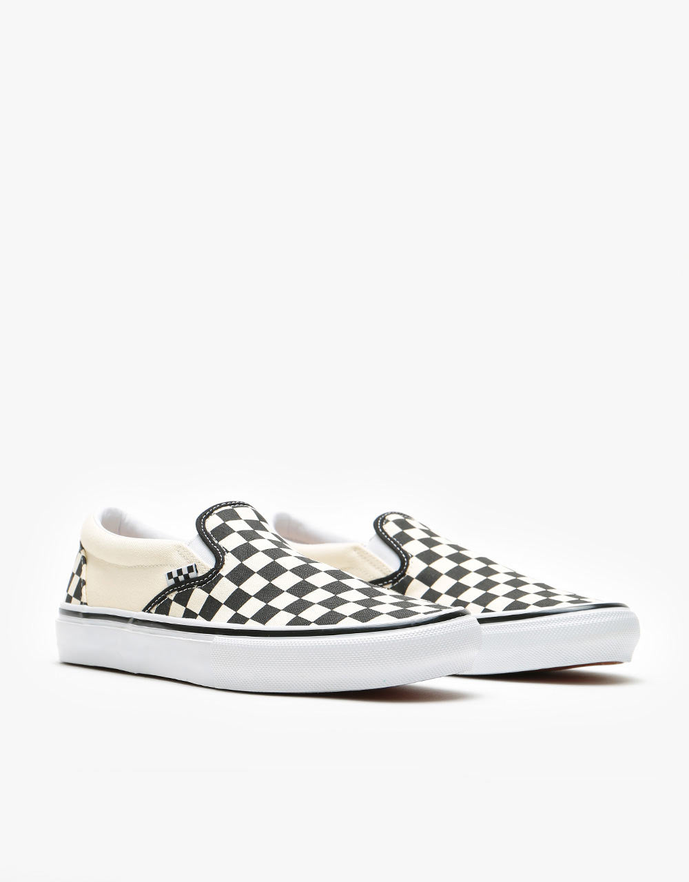 Vans Skate Slip-On Shoes - (Checkerboard) Black/Off White