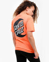 Santa Cruz Womens Moon Dot Mono T-Shirt - Salmon