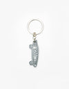 Vans Womens Metal Skateboard Keychain - Antique Silver