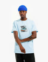 Route One Fast Or Last T-Shirt - Light Blue