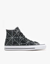 Converse White Widow CTAS Pro Hi Skate Shoes - Black/University Red/Wh