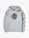 Independent Truck Co. Sleeve Kids Pullover Hoodie - Heather Grey