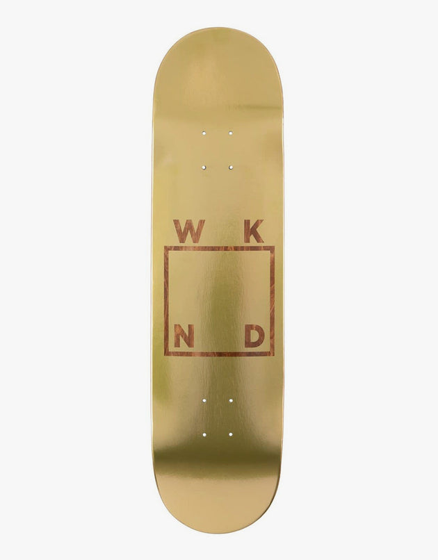 WKND Gold Plated Logo Skateboard Deck - 7.75"