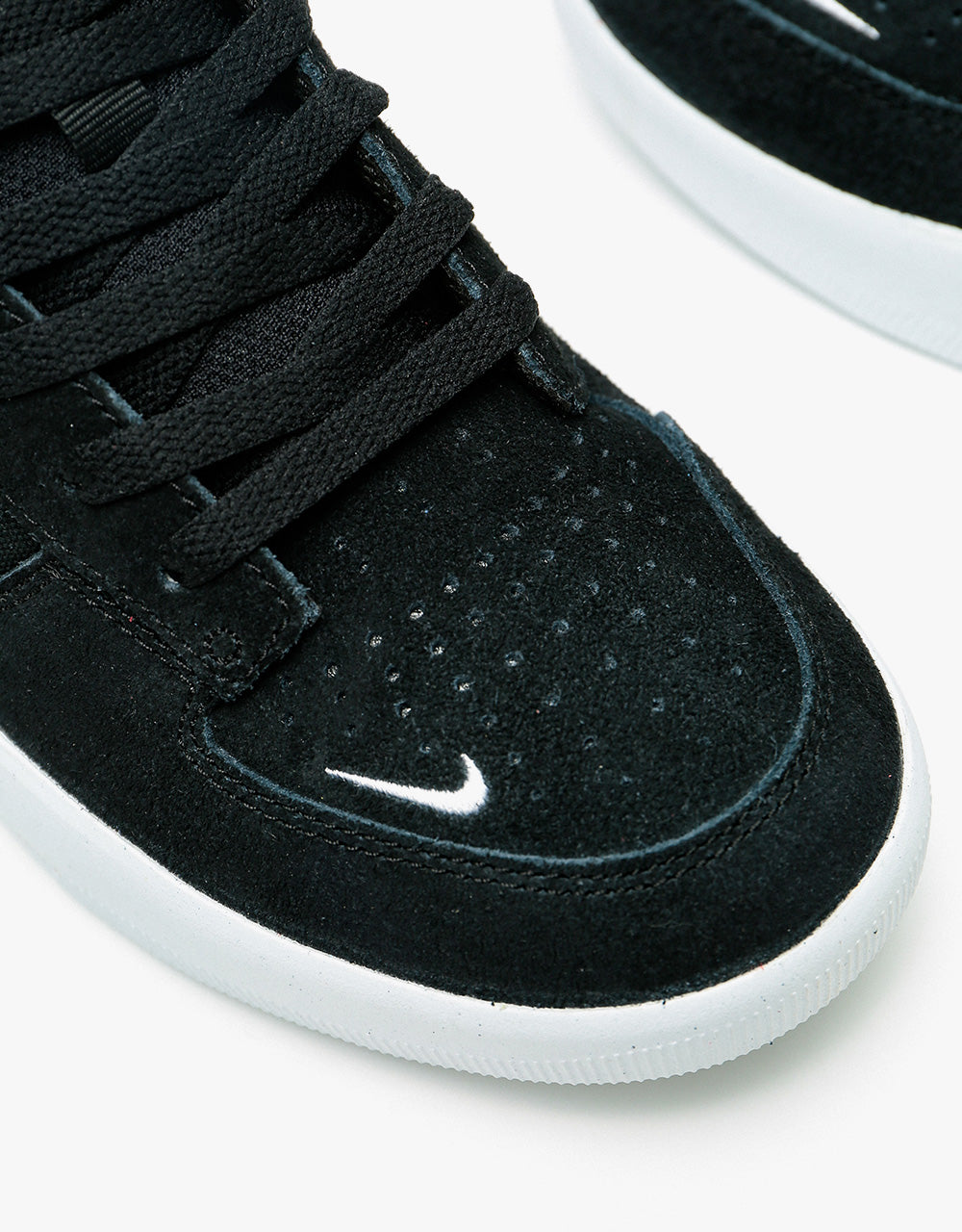 Nike SB Force 58 Skate Shoes - Black/White-Black