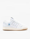 adidas Forum 84 Low ADV Skate Shoes - White/White/Bluebird