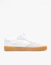 Lakai Cambridge Skate Shoes - White/Gum Suede