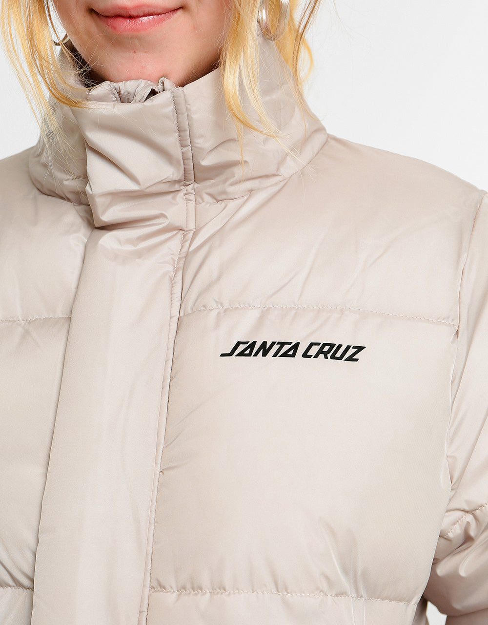 Santa Cruz Womens Mallow Puffer Jacket - Silver