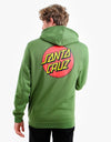 Santa Cruz Classic Dot Zip Hoodie - Dill Green