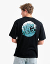 Santa Cruz Japanese Wave Dot T-Shirt - Black