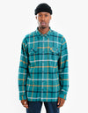 Patagonia L/S Organic Cotton Flannel Shirt - Brisk:Dark Borealis Green