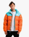The North Face 1996 Retro Nuptse Jacket - Red Orange/Transantarctic Blue
