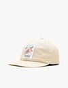 Butter Goods Track 6 Panel Cap - Khaki