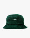 Obey Bold Cord Bucket Hat - Emerald Green
