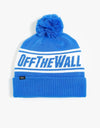 Vans Off The Wall Pom Beanie - Nautical Blue/White
