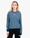 Vans Womens Skate Stripe L/S T-Shirt - Dress Blues