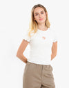 Vans Womens Brighton Zuener Flower Baby Tee - Marshmallow
