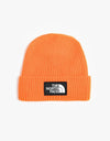 The North Face Box Logo Cuff Beanie - Red Orange