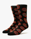 Santa Cruz Mixed Up Dot Socks - Black