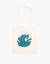 Santa Cruz Japanese Wave Dot Tote Bag - Natural