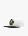 Santa Cruz Speed Wheels Skull Snapback - Off White