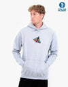 Route One Moth Pullover Hoodie - Heather Grey