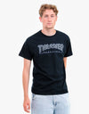 Thrasher Outlined T-Shirt - Black/Black