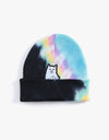 RIPNDIP Lord Nermal Beanie - Black/Pink Tie Dye