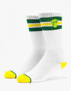 HUF Eastern Stripe Socks - White