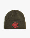 Spitfire Classic 87' Swirl Patch Beanie - Olive/Black/Red