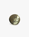 Krooked Trinity Smile Pin - Polished Silver/Black