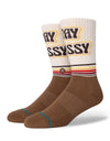 Stance x Anchorman Unique New York Crew Socks - Off White