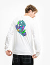 Santa Cruz Strange Hand L/S T-Shirt - White