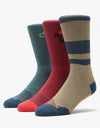 Nike SB Everyday Max Lightweight 3 Pack Socks - Heather Multi
