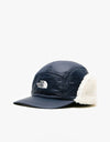 The North Face Insulated Earflap Ballcap - Aviator Navy/Gardenia White
