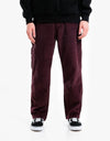 Butter Goods High Wale Cord Baggy Work Pant - Dusty Plum