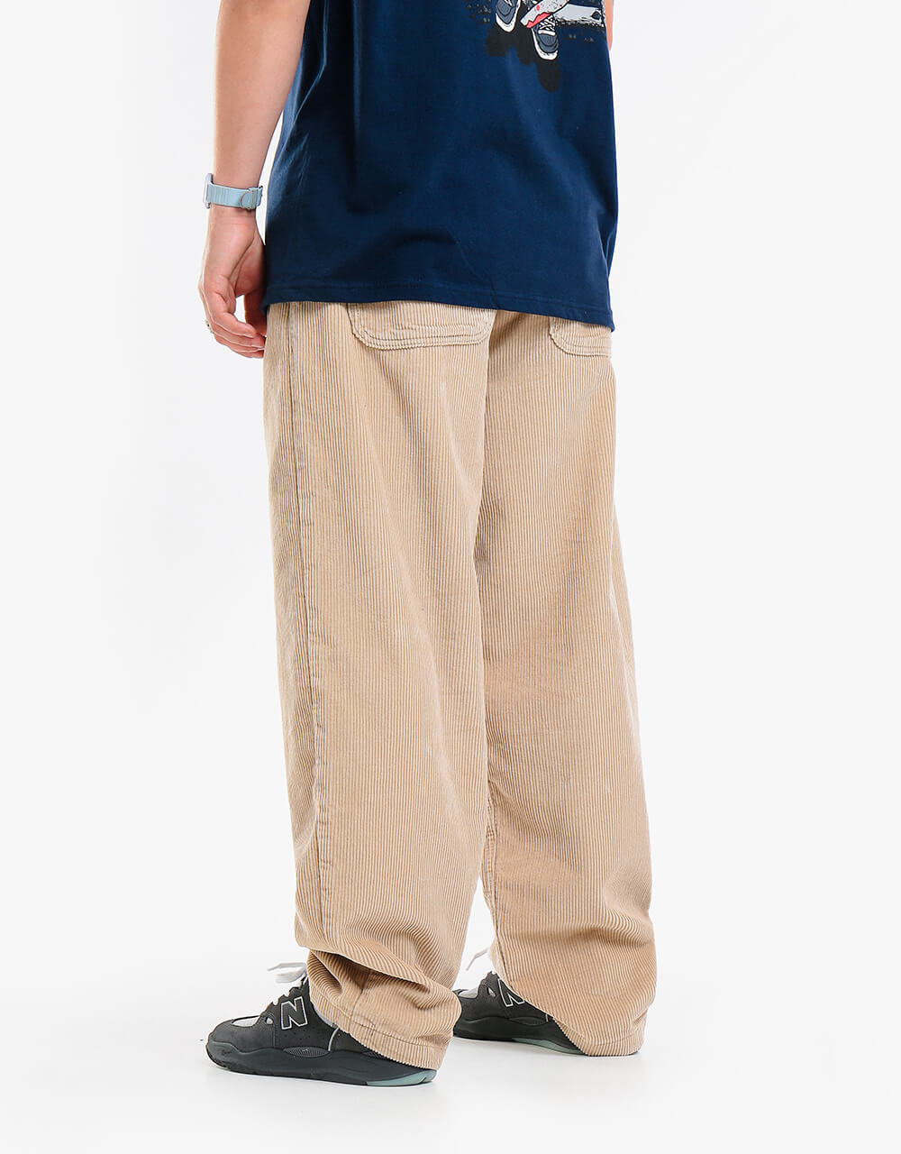 Route One Super Baggy Big Wale Cords - Stone