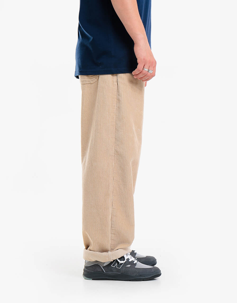 Route One Super Baggy Big Wale Cords - Stone