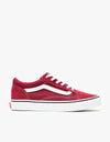 Vans Old Skool Kids Skate Shoes - Pomegranate/True White