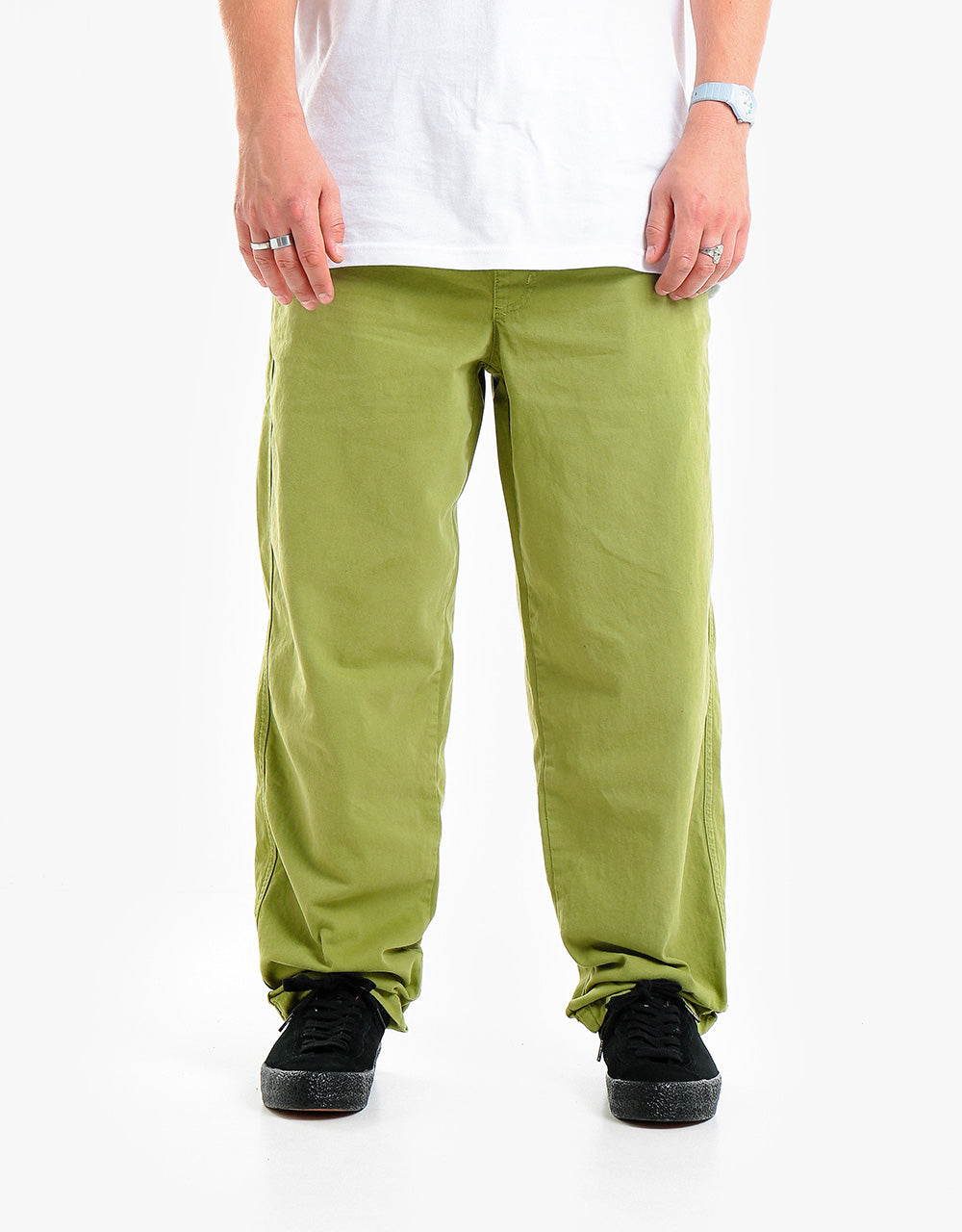 Route One Organic Baggy Pants - Olive