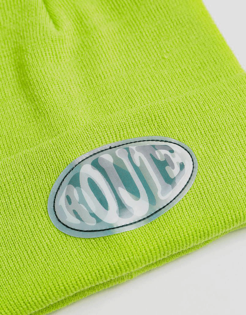 Route One Lenny Beanie - Neon Lime